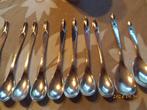 10 zilveren lepeltjes V motief gehamerd steel zwaardje VK, Ophalen of Verzenden, Zilver