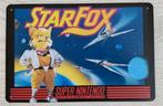 STARFOX | SNES Retro Gaming Metalen Wandbord, Avontuur en Actie, 1 speler, Nieuw, Ophalen of Verzenden