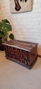 Vintage houten apotheekkastje - 18 laden, Huis en Inrichting, Gebruikt, 5 laden of meer, Onbekend, Onbekend