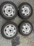 Winterbanden op stalen velgen 17 inch, Auto-onderdelen, Banden en Velgen, Ophalen, Banden en Velgen, 17 inch, Winterbanden