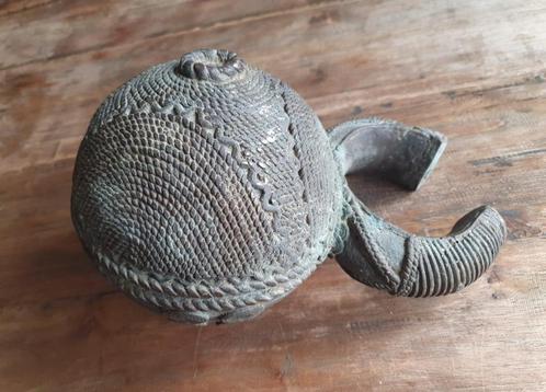 Afrikaanse Bel Kru Stam Zeldzaam Object Afrikaans Brons, Antiek en Kunst, Antiek | Koper en Brons, Brons, Ophalen of Verzenden