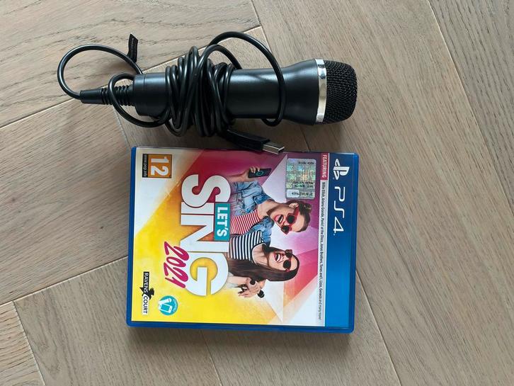 Let's Sing 2021 PS4 met Microfoon - Zo Goed Als Nieuw, Spelcomputers en Games, Games | Sony PlayStation 4, Zo goed als nieuw, Muziek