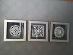 Drie wanddecoraties schilderijen, Ophalen of Verzenden, Zo goed als nieuw
