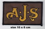 AJS logo patch opnaaiembleem 7R boy racer model 18 20 30 35, Motoren, Accessoires | Overige, Nieuw
