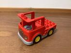Duplo rode vrachtauto brandweer, Kinderen en Baby's, Speelgoed | Duplo en Lego, Ophalen of Verzenden, Zo goed als nieuw, Duplo