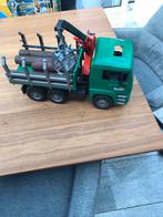 Bruder MAN boomstam truck vrachtwagen met kraan, Ophalen, Zo goed als nieuw
