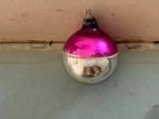 Kleine Ajeko kerstbal - roze zilver - Z1, Antiek en Kunst, Curiosa en Brocante, Ophalen of Verzenden