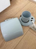 Badkamer accessoires set, Ophalen, Zo goed als nieuw, Blauw, Overige typen