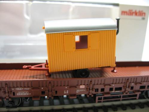 Marklin H0 00753-16 - Rongenwagen met Wiking schaftkeet ovp, Hobby en Vrije tijd, Modeltreinen | H0, Nieuw, Wagon, Wisselstroom