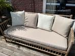 Exotan tuinbank bamboe incl kussens, als nieuw!!, Tuin en Terras, Tuinbanken, Ophalen, Gebruikt, Hout