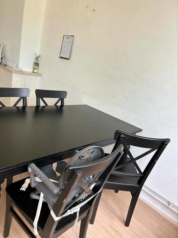 INGATORP / INGOLF Tafel met 4 stoelen, 155/215 cm beschikbaar voor biedingen