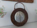 Riviera Maison rattan ronde spiegel met hengsel, Huis en Inrichting, Ophalen, Zo goed als nieuw