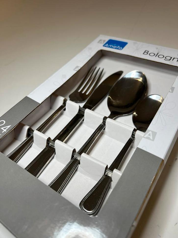 Amefa Bologna Bestekset - Nieuw in Doos!, Huis en Inrichting, Keuken | Bestek, Nieuw, Bestekset, Rvs of Chroom, Vaatwasserbestendig