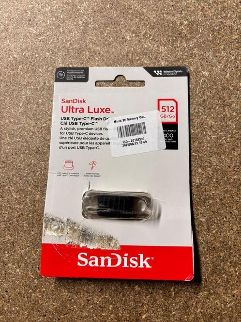 SanDisk Ultra Dual USB-stick Zilver 512 GB USB-C | DLS18192, Computers en Software, USB Sticks, Nieuw, 512 GB, Ophalen of Verzenden