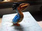 PELIKAAN  VAN MASSIEF GLAS PRACHTIGE KLEUREN,GAAF, Ophalen of Verzenden