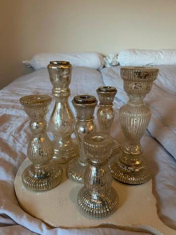 Riviera Maison Kandelaars - Set van 6 beschikbaar voor biedingen