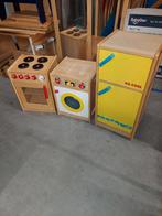 3-delige speelkeukenset Tidlo: koelkast, wasmachine, fornuis, Ophalen, Gebruikt, Hout, Speelkeuken