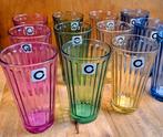 Set van 12 gekleurde limonade/waterglazen, Huis en Inrichting, Keuken | Servies, Glas of Glazen, Nieuw, Ophalen of Verzenden, Glas