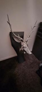 Zilveren Hertenhoofd Wanddecoratie, Ophalen, Zo goed als nieuw