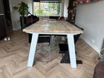 Robuuste houten eettafel H&H - 190x100cm, Huis en Inrichting, Tafels | Eettafels, Gebruikt, 100 tot 150 cm, Eikenhout, Ophalen of Verzenden