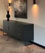 Zwart Dressoir, Ophalen, Gebruikt, 150 tot 200 cm, Hotel chique