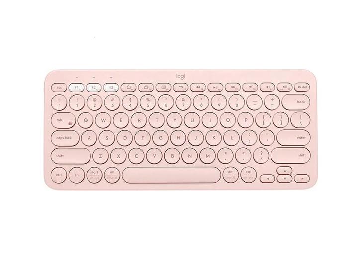 Logitech K380 - Draadloos Toetsenbord - Roze, Computers en Software, Toetsenborden, Nieuw, Qwerty, Draadloos, Ergonomisch, Multimediatoetsen