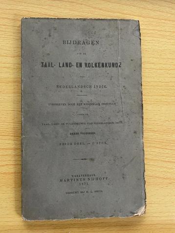 Bijdragen tot de Taal-, Land- en Volkenkunde van N.-Indië 18 beschikbaar voor biedingen
