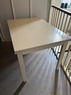 Houten uitschuifbare keukentafel, Huis en Inrichting, Tafels | Eettafels, Ophalen, Gebruikt, 50 tot 100 cm, Vijf personen of meer