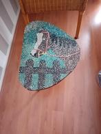 Klein Bijzettafeltje met Mozaïek Paard, Minder dan 55 cm, Gebruikt, Ophalen of Verzenden, Overige vormen