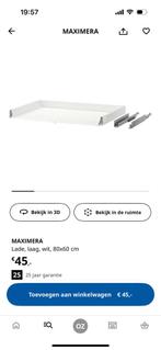 Ikea metod keukenkast 80x80 met met 2x laden, Ophalen, Zo goed als nieuw, Wit, Enkelwandige keuken