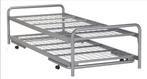 Twin Logeerbed 90x200 + 2 Matrassen, Ophalen, Gebruikt, 90 cm, Eenpersoons
