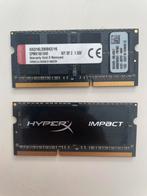 16GB (2x8GB) DDR3L Laptop RAM – HyperX Impact 1600MHz-SODIMM, Computers en Software, RAM geheugen, DDR3, Ophalen of Verzenden