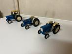 Britains, 3x FORD 6600 Tractor, Schaal 1:32, Ophalen of Verzenden, Gebruikt, Tractor of Landbouw, Britains