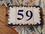 Huisnummer bordje 59, Ophalen of Verzenden