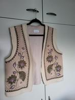 Geborduurde vintage gilet, Kleding | Dames, Bodywarmers, Cotton Club, Ophalen of Verzenden, Zo goed als nieuw, Beige