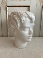 Brocante glazen hoofd - hoedenhoofd - pruikenhoofd, Ophalen of Verzenden, Nvt, Gedragen, Nvt