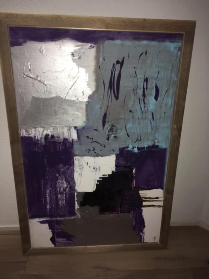 Schilderij, acryl op de doek By Ingeborg . dikke robuuste h, Huis en Inrichting, Woonaccessoires | Schilderijen, Tekeningen en Foto's