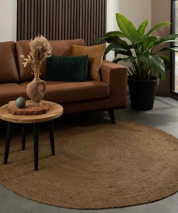 Nieuw Schittend Jute handgevlochten 190 cm vloerkleed. beschikbaar voor biedingen