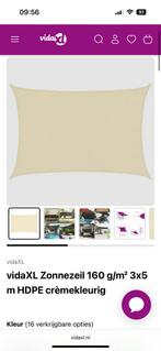 2x VidaXL Zonnezeil 3x5m, Ophalen, Gebruikt