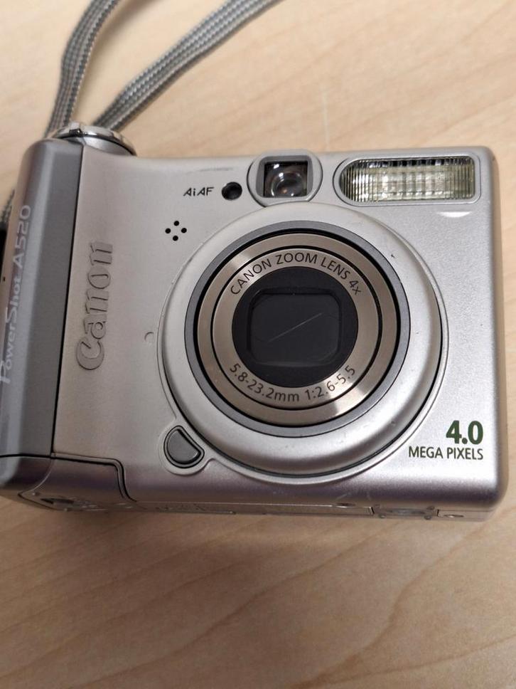 Canon PowerShot A520 Compact Camera, Audio, Tv en Foto, Fotocamera's Digitaal, Gebruikt, Compact, Canon, 4 t/m 7 keer, Ophalen of Verzenden