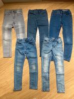 Pakket 5x spijkerbroeken skinny jeans jongens maat 128 ZGAN!, Ophalen of Verzenden, Zo goed als nieuw, Jongen, Broek