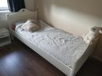 Mooi, wit bed, Kinderen en Baby's, Kinderkamer | Bedden, Gebruikt, Matras, 85 tot 100 cm, Ophalen