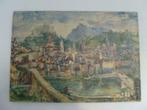 Oskar Kokoschka - Salzburg 1950 Print op paneel, Huis en Inrichting, Minder dan 50 cm, Ophalen of Verzenden, Minder dan 50 cm