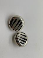 Z866 Prachtige zilveren clip oorbellen, Ophalen of Verzenden, X, Zilver, Zilver