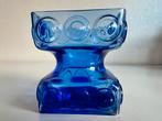 Vintage Fins Riihimäen Lasi Kandelaar Blauw Tamara Aladin, Overige materialen, Blauw, Ophalen of Verzenden, Zo goed als nieuw