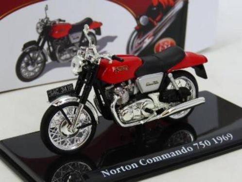 4349: Norton Commando - 1969 - Atlas 1:24, Hobby en Vrije tijd, Modelauto's | 1:24, Nieuw, Motor, Overige merken, Ophalen of Verzenden