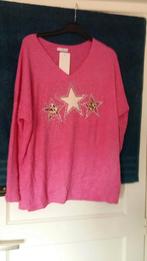 Nieuw v hals truitje met sterren bling t/m 46, Kleding | Dames, Truien en Vesten, Ophalen of Verzenden, Nieuw, Maat 46/48 (XL) of groter
