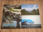 Gratis ophalen: 4 canvas doeken, Ophalen, Gebruikt, Print, 50 tot 75 cm