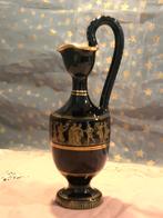 Vintage Neofitou Keramik Hand Made in Greece 24K Gold Vase, Antiek en Kunst, Antiek | Vazen, Ophalen of Verzenden
