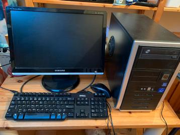 PC ASUS+ Samsung 20 inch Monitor + toetsenbord en muis beschikbaar voor biedingen